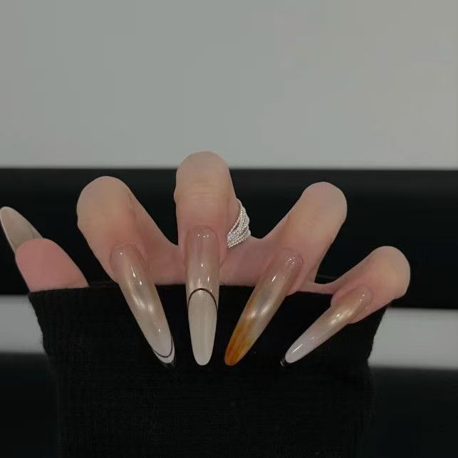 Extended Stiletto Nail Art Extensions