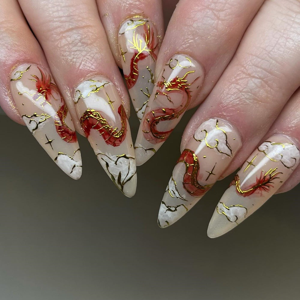 Dragon Design Art Nails Kalsten