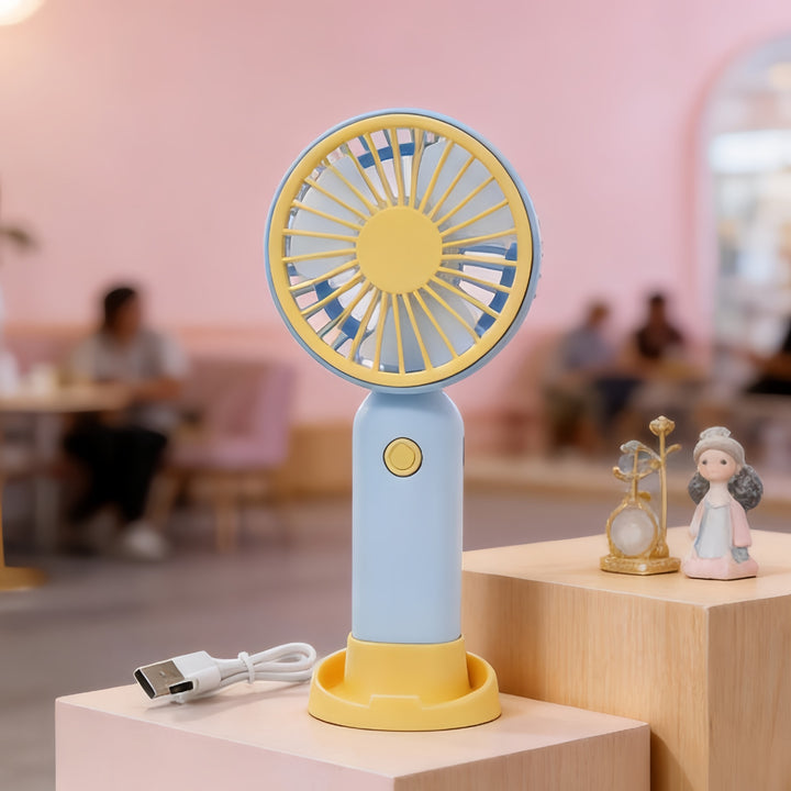 Portable USB Handheld Fan with Continuously Adjustable Air Strength Kalsten