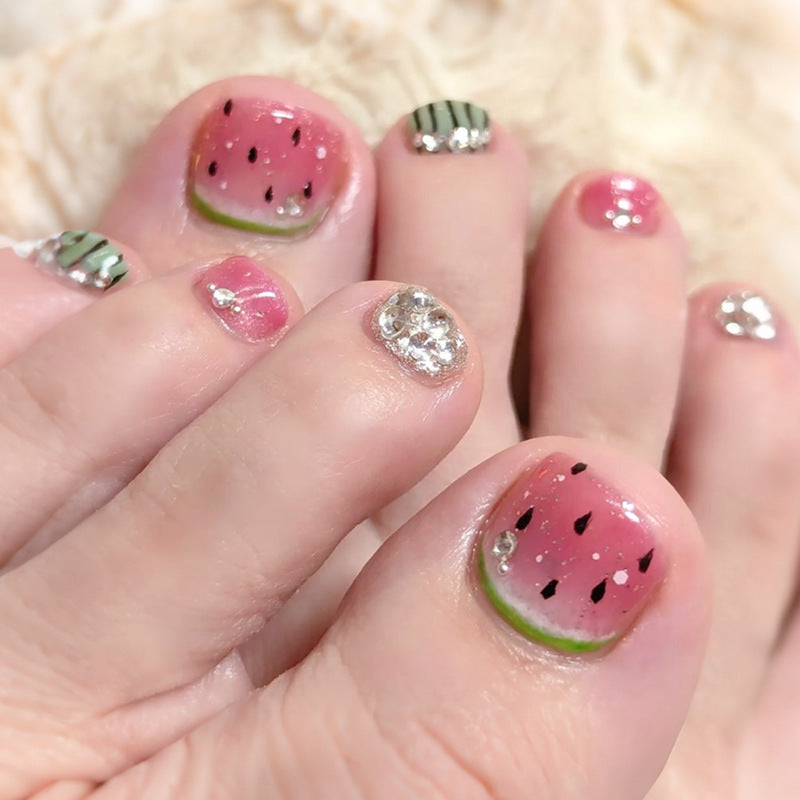 Watermelon-Themed Press-On Nails Kalsten