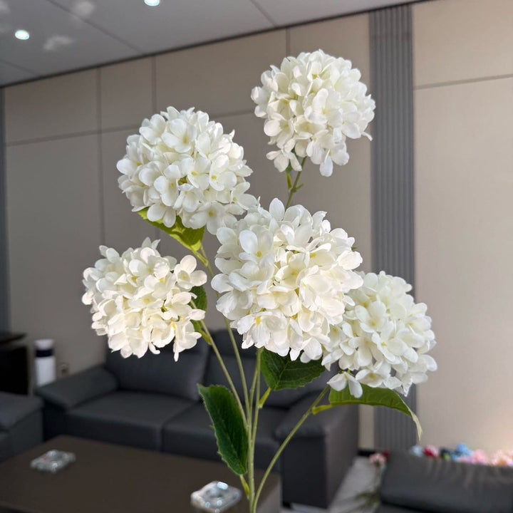 Lifelike Hydrangea Floral Arrangement