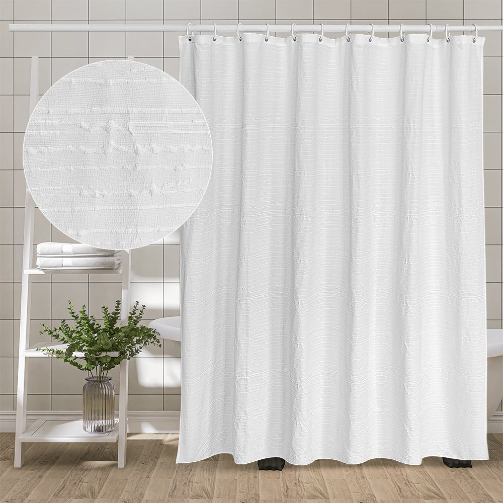 Textured Waterproof Shower Curtain Kalsten