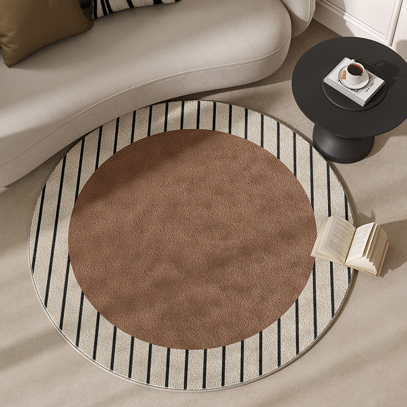 Round Motivational Area Rug Kalsten