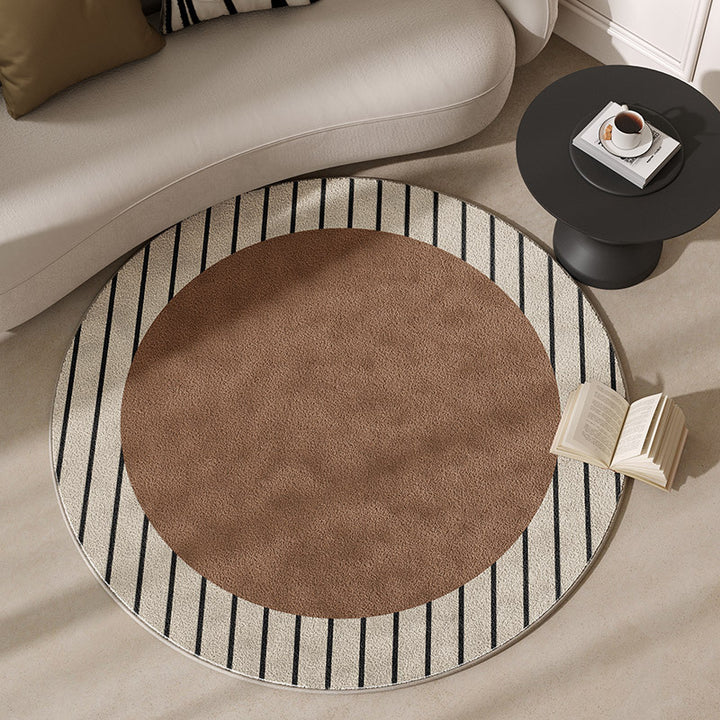 Round Motivational Area Rug Kalsten