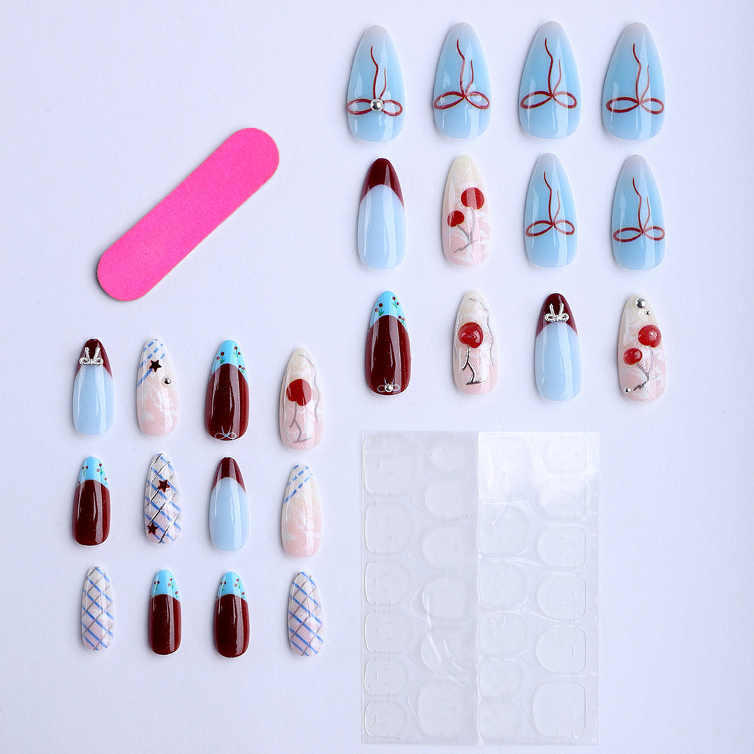 Artistic Decorative Press-On Nail Tips Kalsten