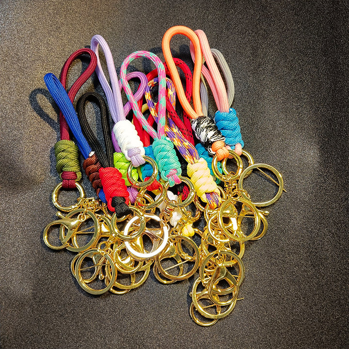 Colorful Braided Keychain Holder Kalsten