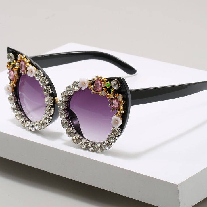 Women's Heart-shaped Sunglasses with Sparkling Accents Kalsten