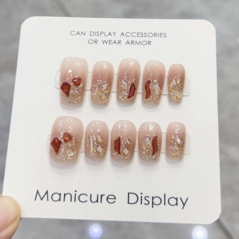 Luxurious Decorative Press-On Nail Set Kalsten