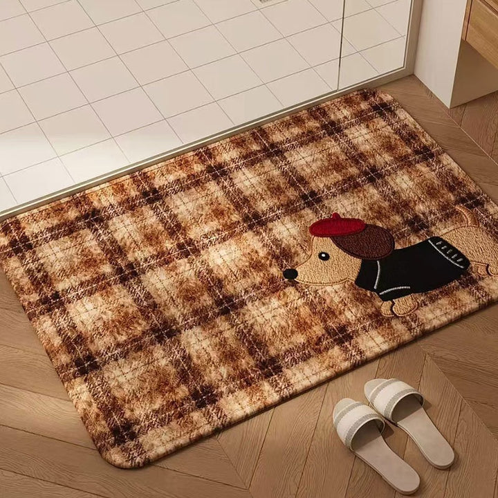Dachshund-Themed Decorative Area Mat for Home