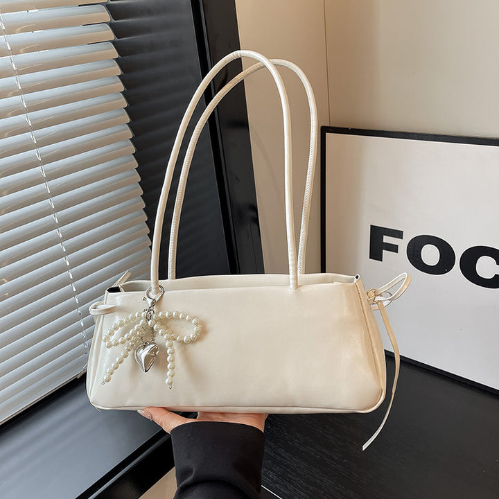 Elegant Pearl-Embellished Handbag