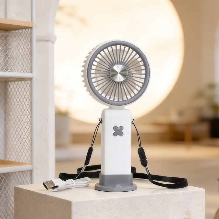 Women's Portable Hand Fan with Flexible Tilt Mechanism Kalsten