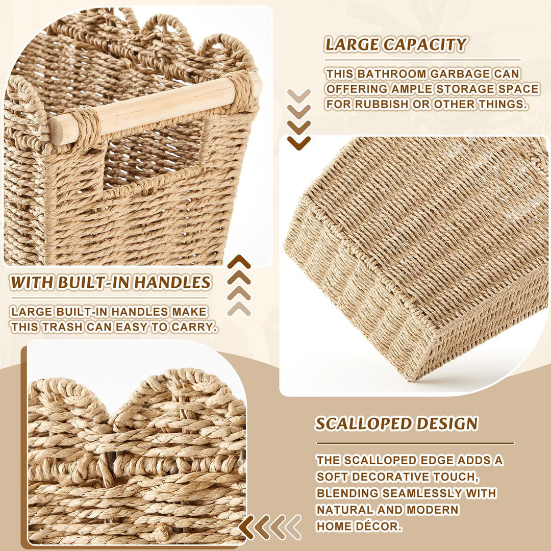 Decorative storage basket with wave edge Kalsten