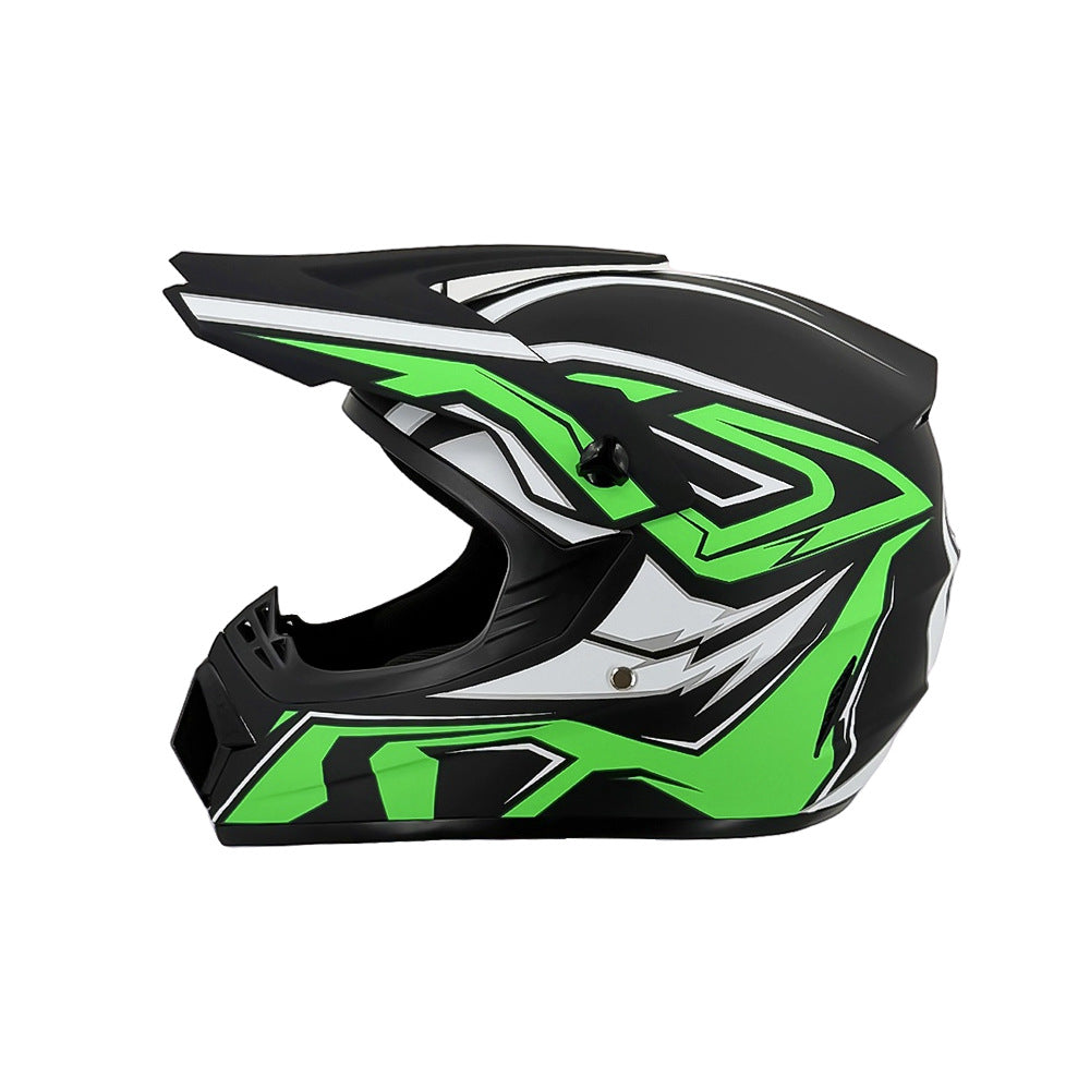 full-face motocross helmet with extended visor and reinforced chin guard Kalsten
