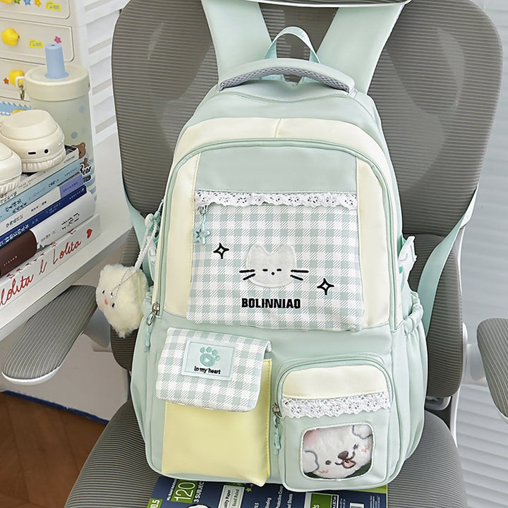 Cute Cartoon Cat-Themed Backpack Kalsten