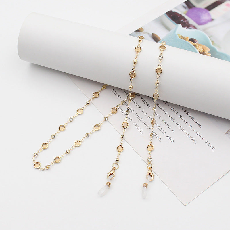 Stylish Gemstone-Linked Eyewear Chain Kalsten