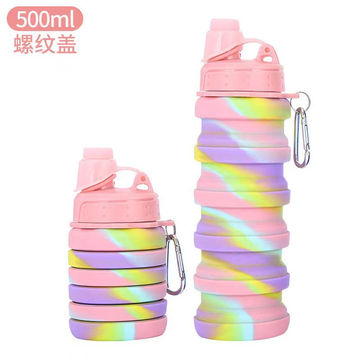 Unisex Collapsible Sports Water Bottle with Carabiner Kalsten