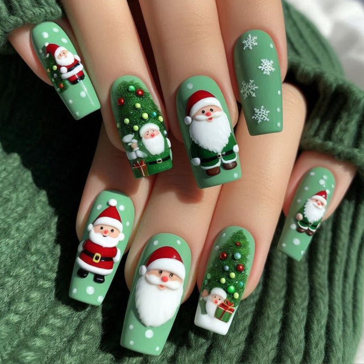Themed Christmas 3D Nail Art Kalsten