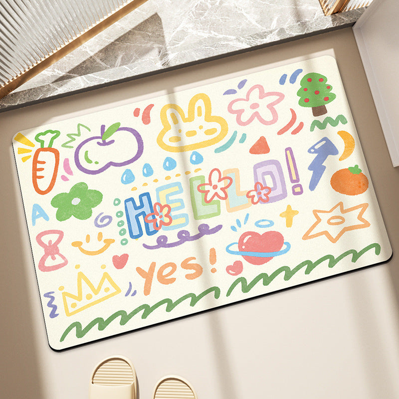 Playful Cartoon-Themed Area Rug