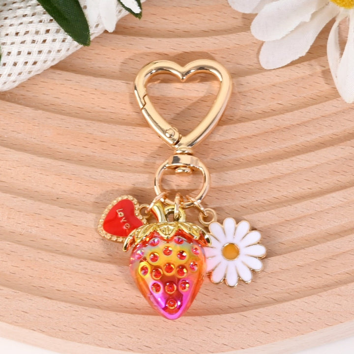Keychain with Fruity Strawberry Design Kalsten