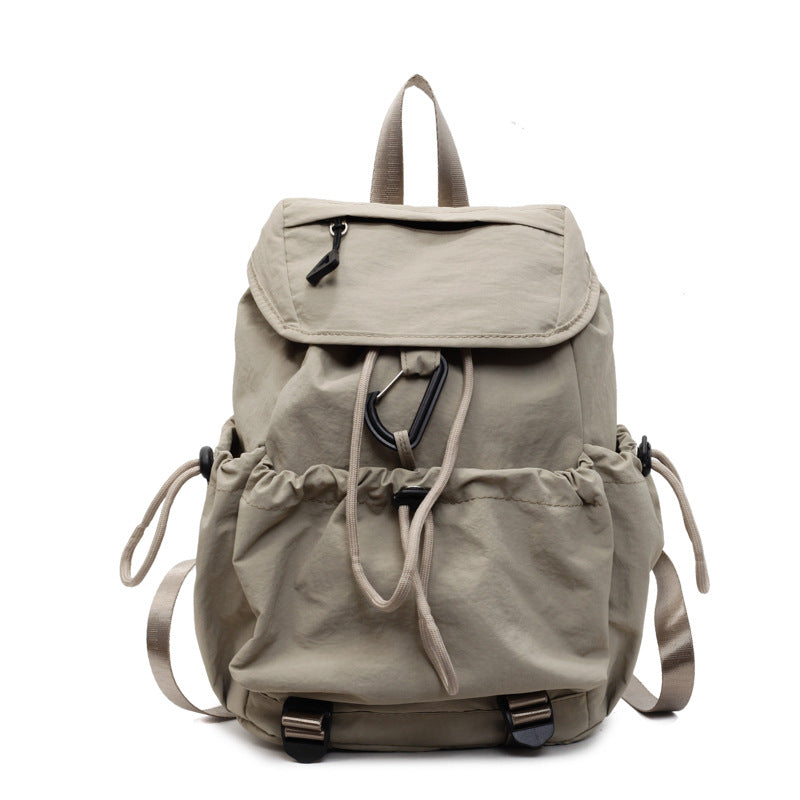 Leisure backpack with elastic drawstring and practical side pockets Kalsten