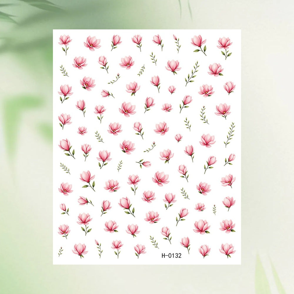 Floral Nail Art Sticker Sheet