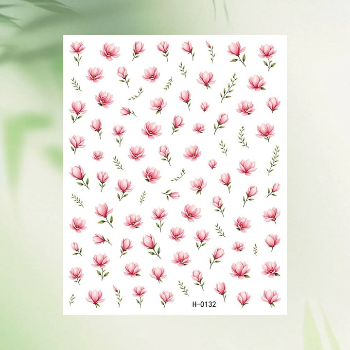 Floral Nail Art Sticker Sheet