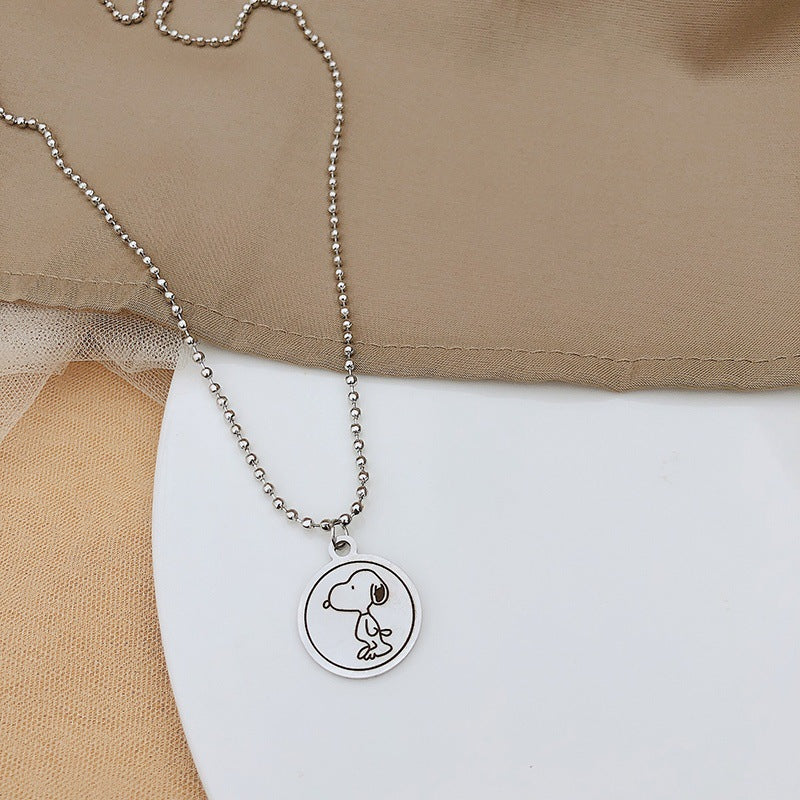 Outline Bear Pendant Necklace Kalsten