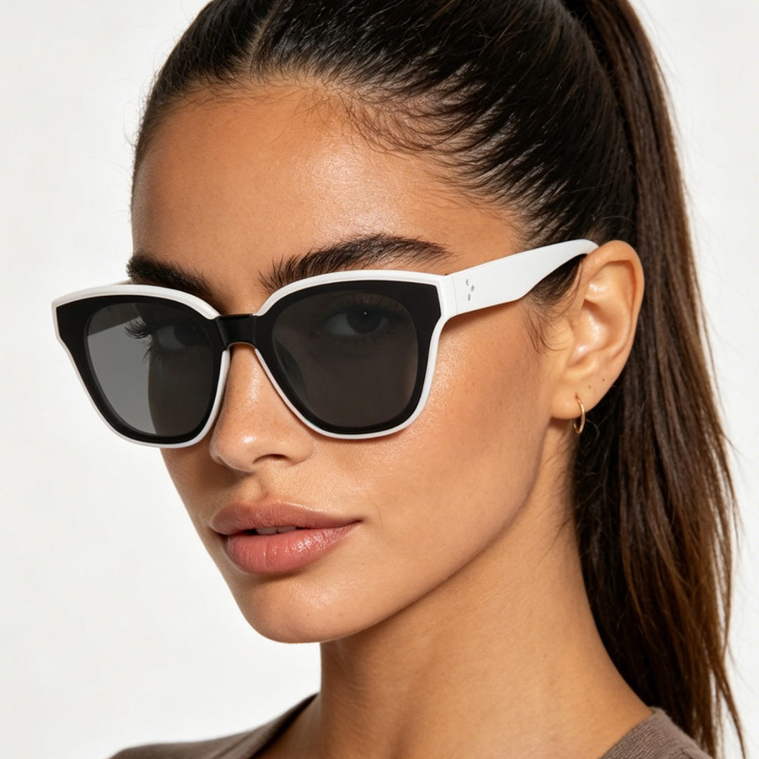 Women's fashionable sunglasses with wide frames and soft lenses Kalsten