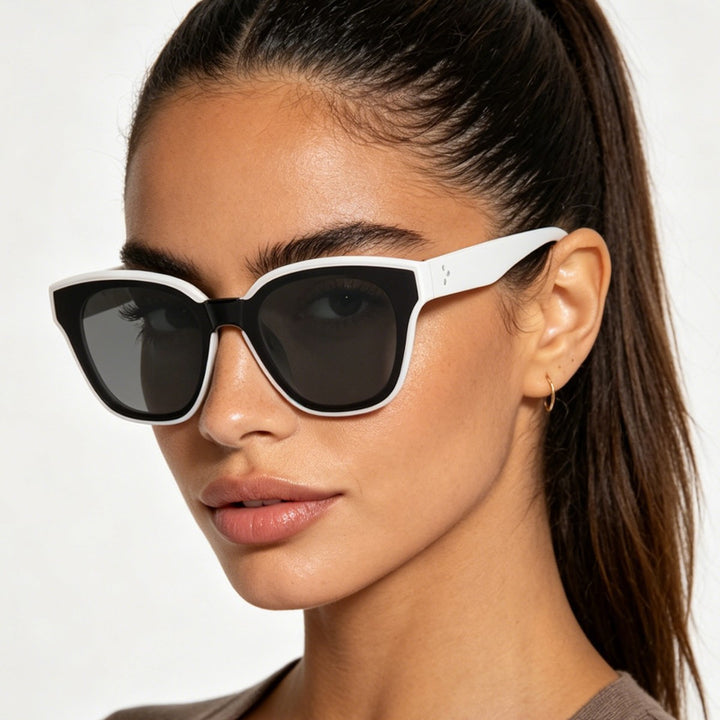 Women's fashionable sunglasses with wide frames and soft lenses Kalsten