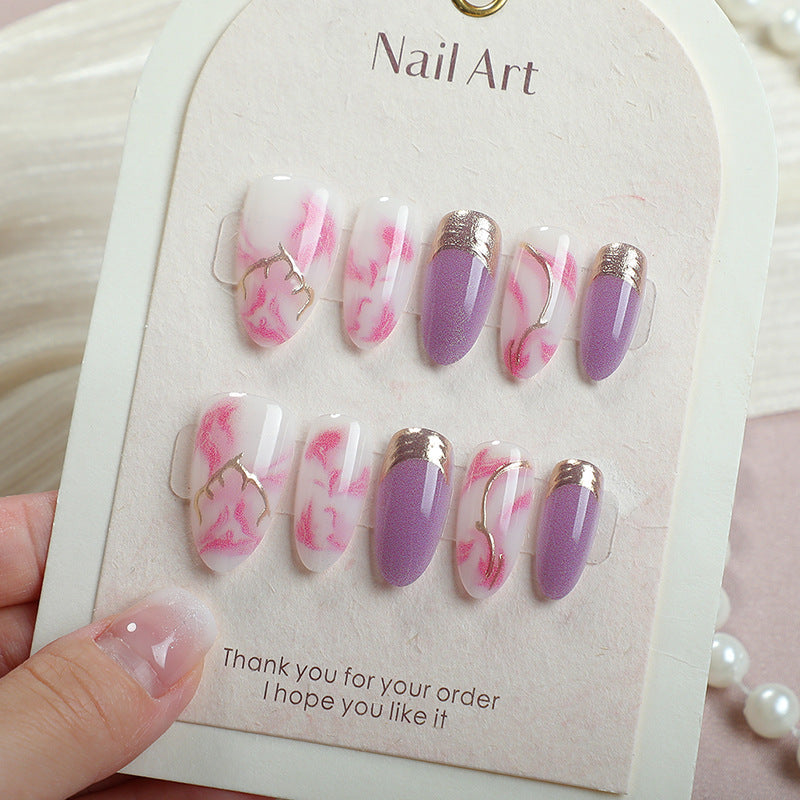 Luxury Marble Design Press-On Nails