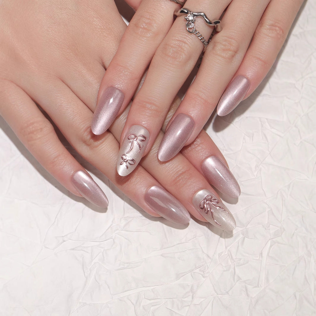 Elegant Stiletto Press-On Nails with Floral Design Kalsten