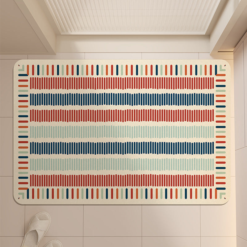 Stylish Geometric Pattern Bath Mat Kalsten