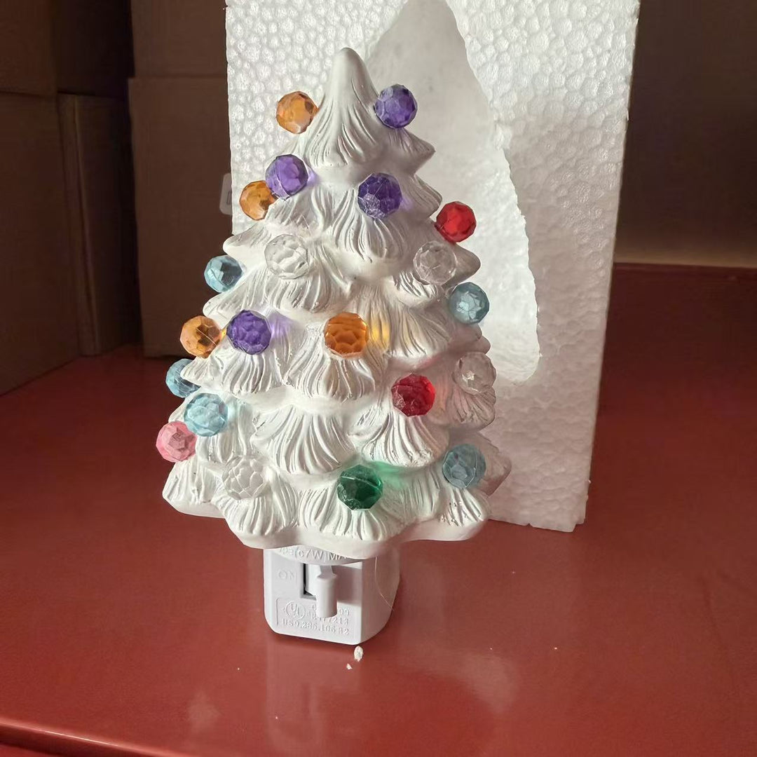 Decorative Ceramic Christmas Tree Figurine Kalsten