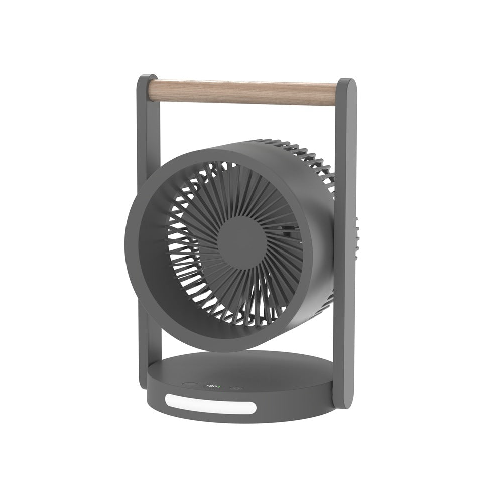 Women Portable Stand Fan with Wooden Handle Kalsten