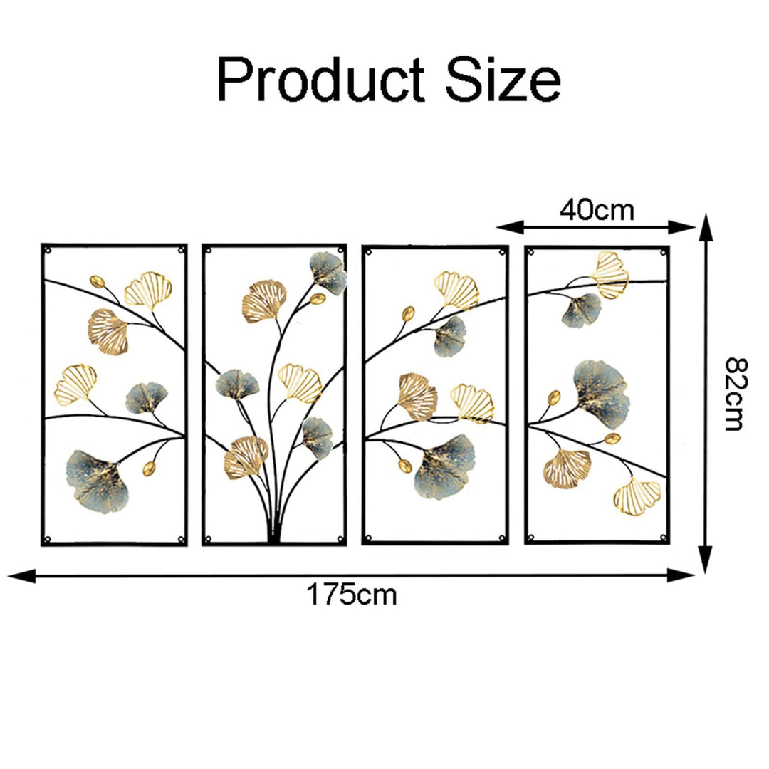 Elegant Floral Metal Wall Art Sculpture Kalsten