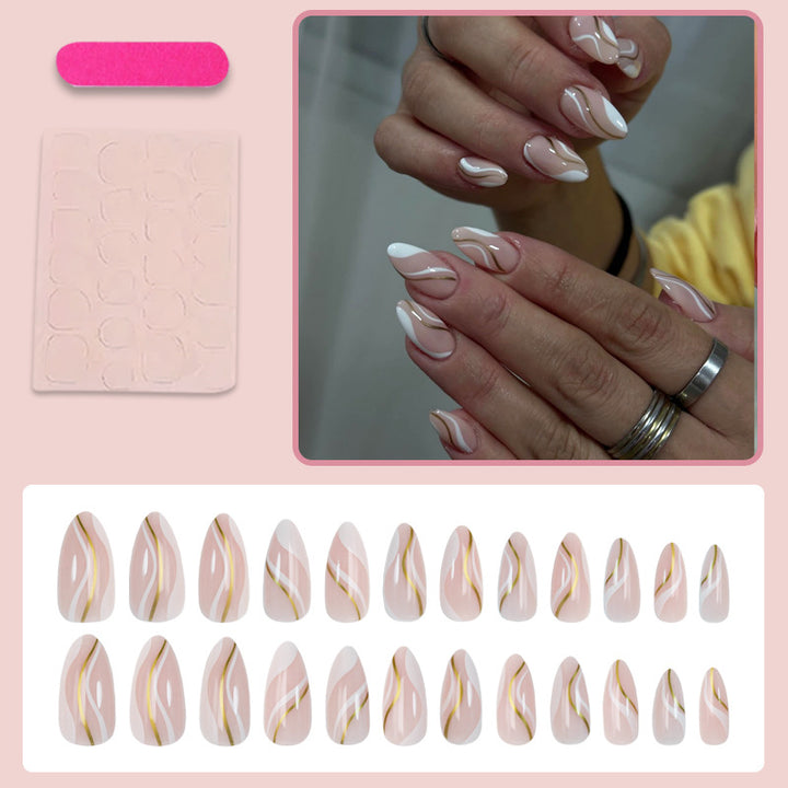 Artificial nail set with elegant curve design Kalsten