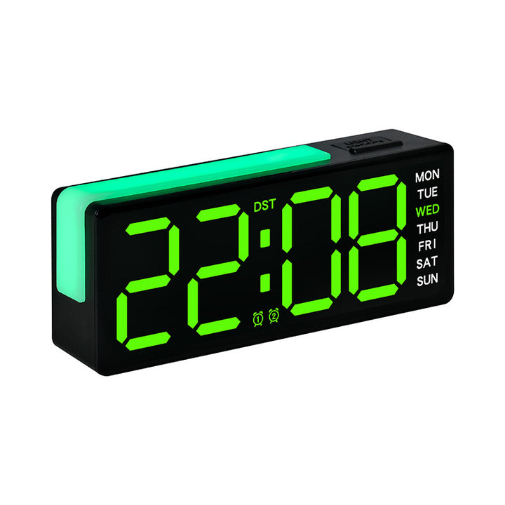 Digital LED Alarm Clock with Integrated Temperature and Day of Week Display Kalsten