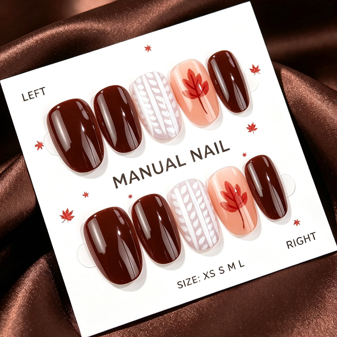 Decorative Manual Press-On Nail Art Set