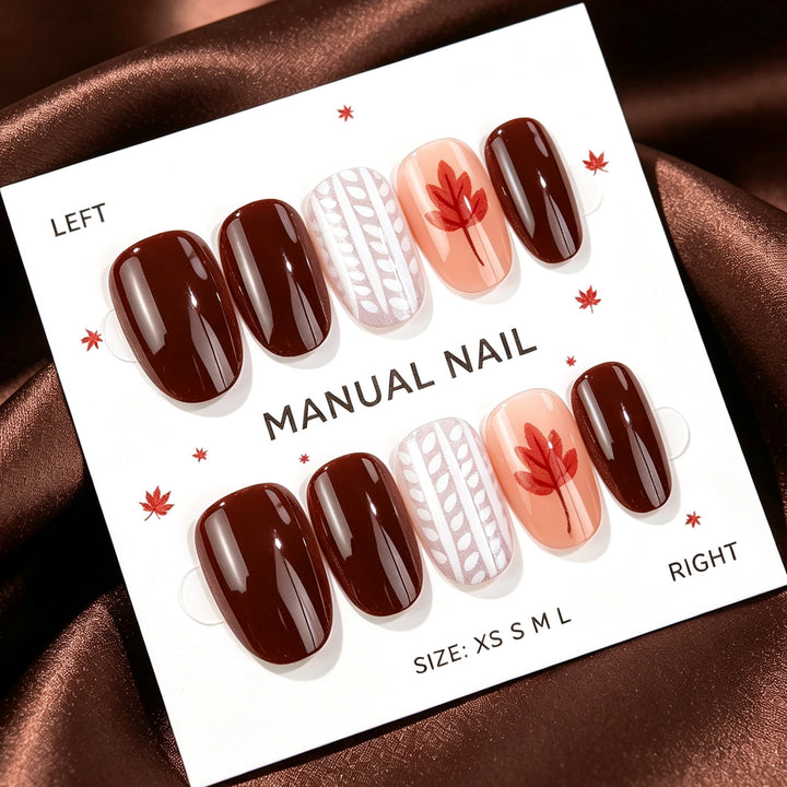 Decorative Manual Press-On Nail Art Set