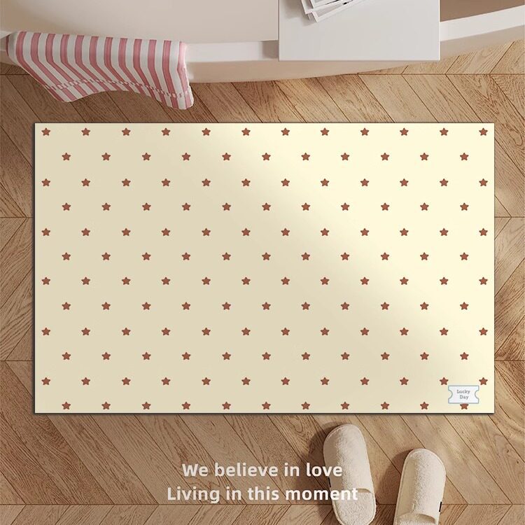 Decorative Star-patterned Bath Mat Kalsten
