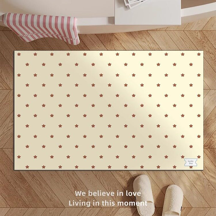 Decorative Star-patterned Bath Mat Kalsten