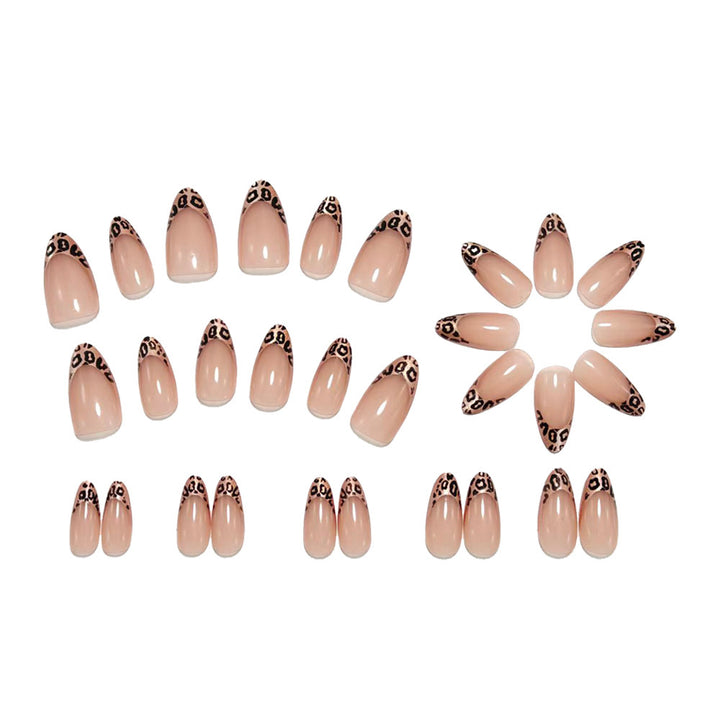 Artificial nail tips in elegant leopard design Kalsten
