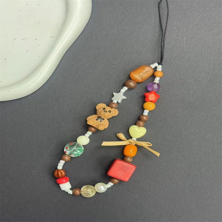 Playful Beaded Charm Phone Lanyard Kalsten 1790136000