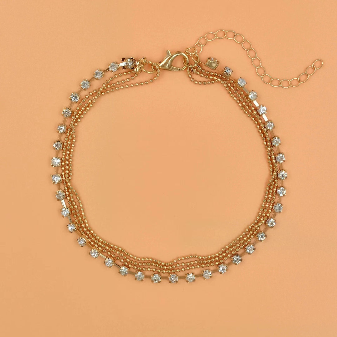 Elegant Double Layered Anklet Kalsten