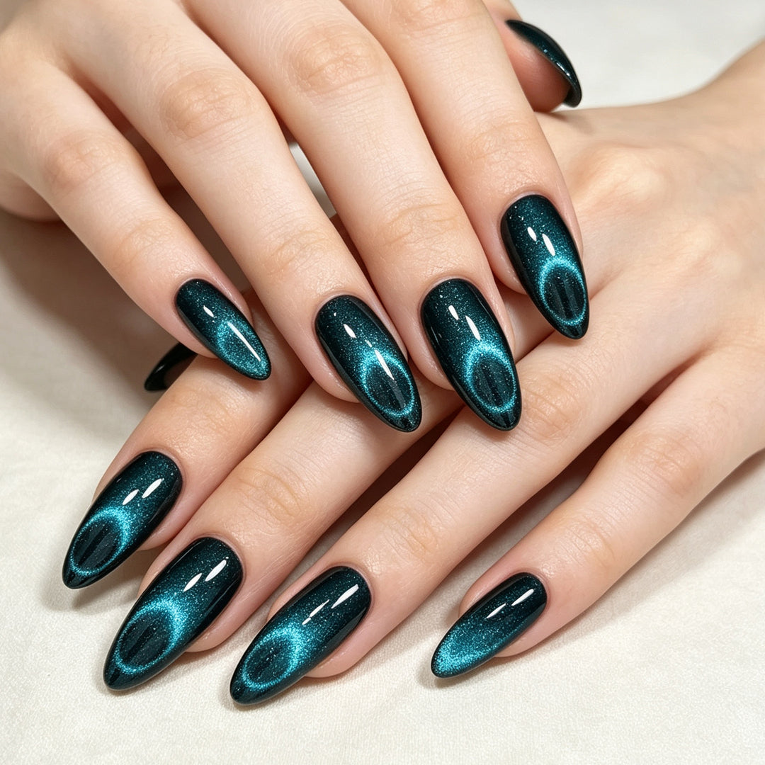 Glittery Stiletto Nail Enhancements Kalsten