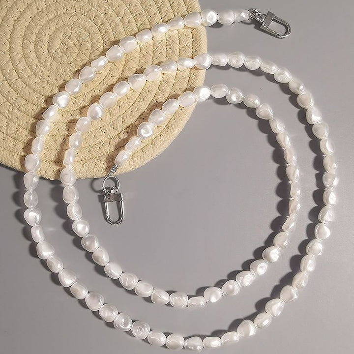 Elegant Layered Pearl Chain Necklace Kalsten