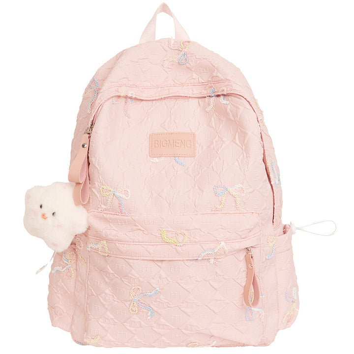 Embroidered Quilted Backpack Kalsten 1791205994
