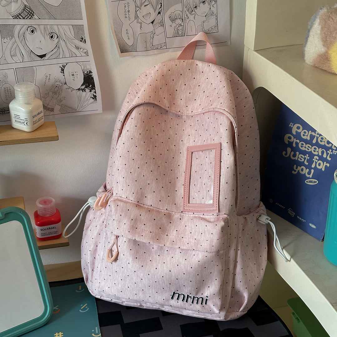 Stylish Dot-Patterned Backpack Kalsten