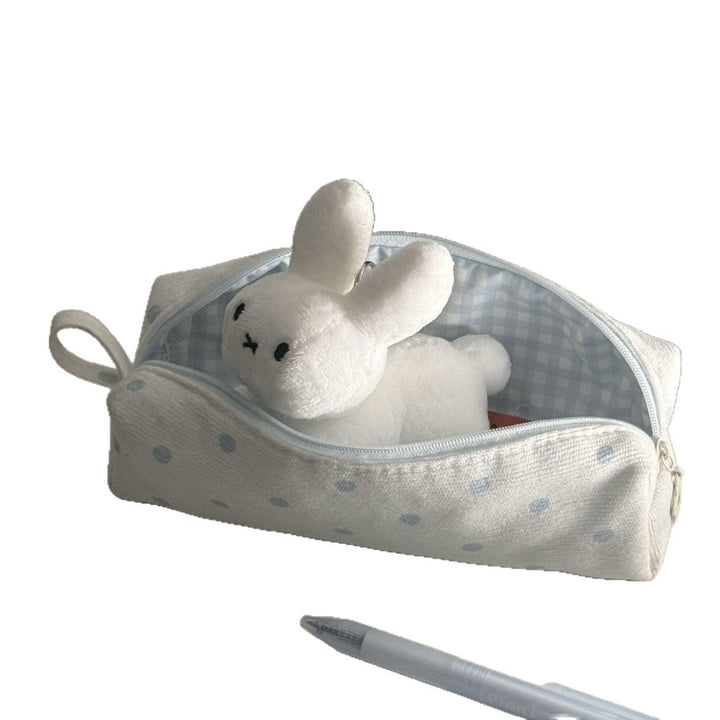 Cute Plush Bunny-Themed Pencil Case