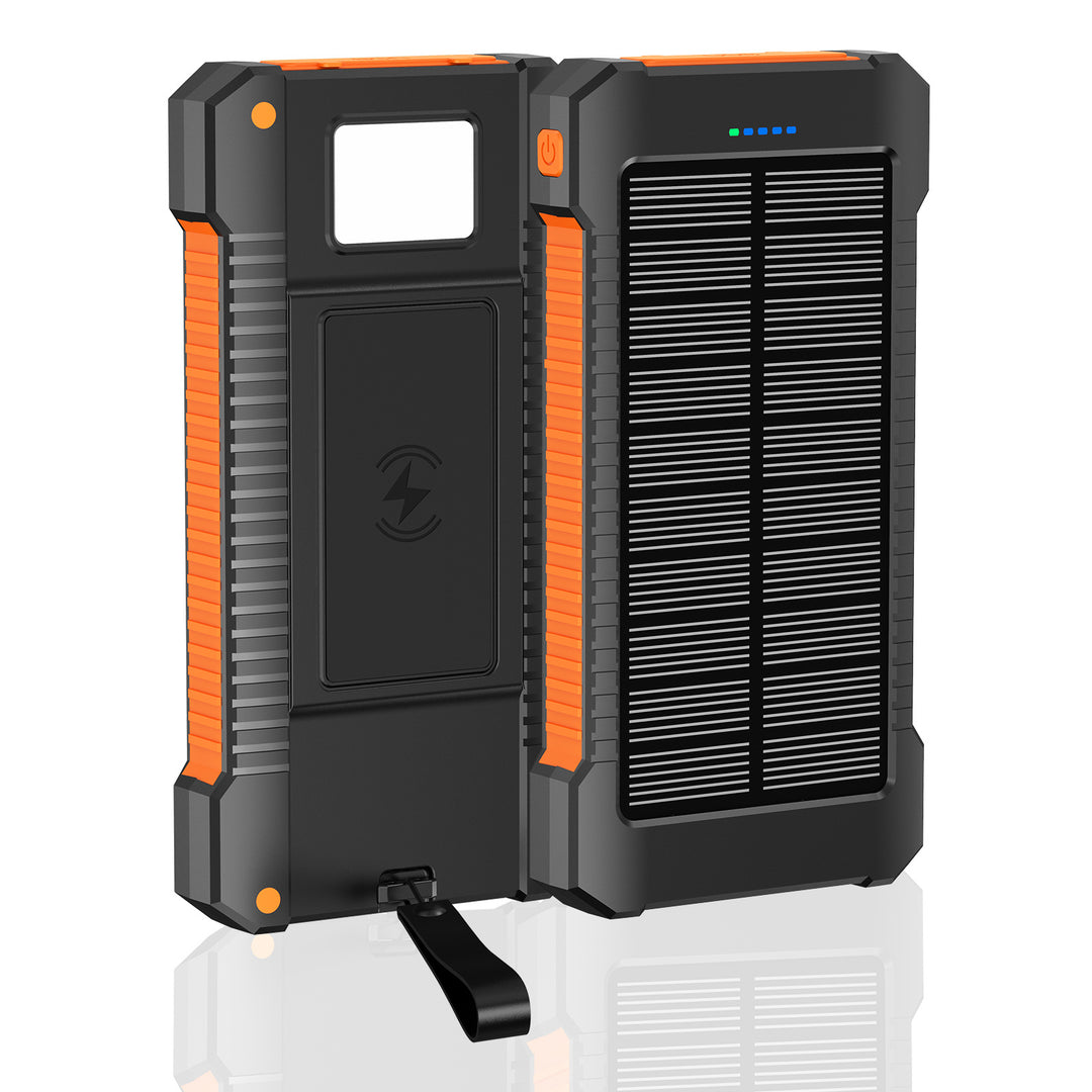 Solar-powered power bank with integrated LED lights and compass Kalsten